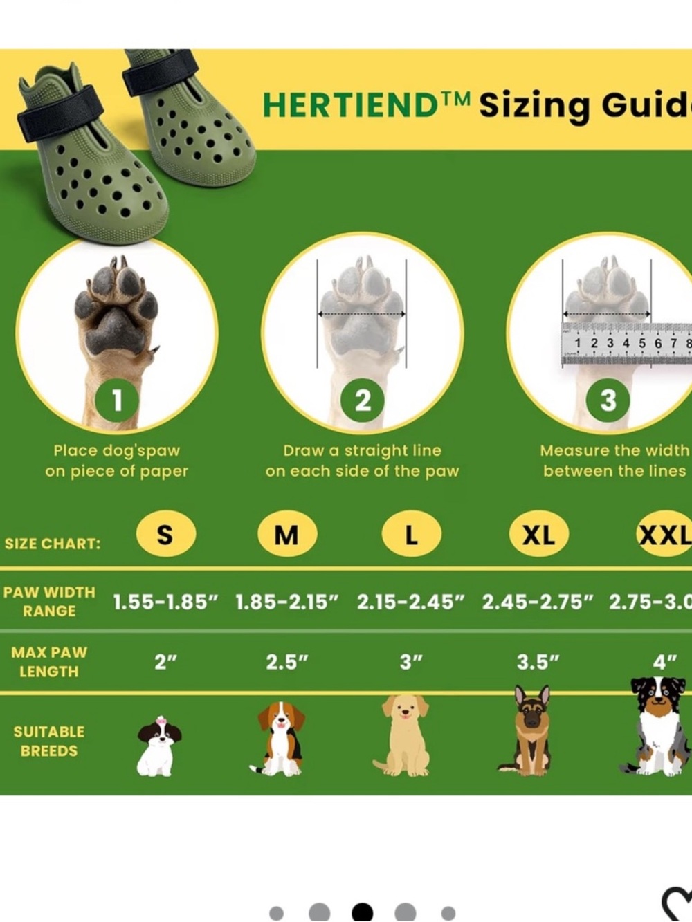 Dog Shoes for Hot Pavement Comfortable Paw Protection
Size XL Green Booties Rain - Picture 13 of 14